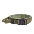 thumbnail image 2 of Dog Training Collar, Large Dog Collars, Dog Collar, Nylon Construction, Padded Lining, Green Dog Collar, Quick Release Buckle, Metal Buckle, Handle, Outdoor Activity, Xl Sizing, 1, 2 of 4