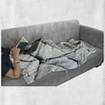 thumbnail image 6 of Ying Yang Soft Flannel Fleece Throw Blanket, Grunge Cracked Yin Yang Sign on the Wall Graphic Art Union, Cozy Plush for Indoor and Outdoor Use, 50" x 60", Charcoal Grey Grey, by Ambesonne, 6 of 6