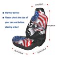 thumbnail image 3 of Wukai Largemouth Bass Fish in USA Full Set Car Seat Covers with Soft Padding Universal Auto Front Seats Protector and Cushion Mat, 3 of 5