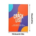thumbnail image 2 of Crack List Card Game Family Friendly Party Game for Group Entertainment and Social Gatherings Fun Categories Game for Multiple Players, 2 of 4