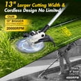 thumbnail image 2 of CATGOOD 20000RPM String Trimmer with Brushless Motor, 8AH Cordless Electric Weed Wacker with 4 Types Blades, 13 Inch Weed Trimmer for Yard and Garden, 2 of 9
