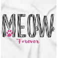 thumbnail image 2 of Meow Forever Cat Lover Sassy Stripes Women Crewneck Sweatshirt Brisco Brands S, 2 of 5