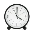 thumbnail image 1 of Silent Sweep Analogue Alarm Clock Battery Powered Desk Bedside Clock, 1 of 7