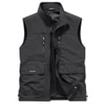 thumbnail image 6 of Purcolt Men's Fishing Vest Mesh Lined Lightweight Quick Dry Utility Safari Travel Vest Summer Casual Outdoor Work Photo Hiking Cargo Vest Sleeveless Jackets with Multi Pockets, 1X-5X, 6 of 6