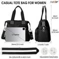 thumbnail image 3 of SUOSDEY Casual Tote Bags for Women with Multiple Pockets,Large Capacity Nylon Crossbody Work Shoulder Handbag for Ladies, 3 of 8