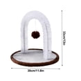 thumbnail image 4 of Estera de ratán para café Depurador de pelo para gatos masaje para rascar gatos cepillo facial con arco autorreparable tabla para rascar gatos 33x30cm Material: cepillo de PVC ANGGREK  Otros, 4 of 8