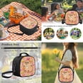 thumbnail image 6 of Yspwyqan Fruit Capybara Backpack Set for Girls, 4 Piece School Backpack Set with Lunch Box Pencil Case, Fashionable Schoolbag Fits 13 Inch Laptop for High School Camping, 6 of 7