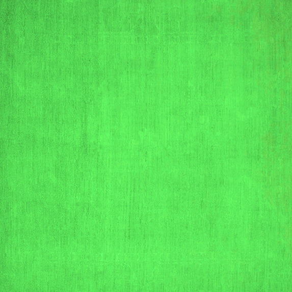 Ahgly Company Indoor Square Oriental Green Modern Area Rugs, 5' Square