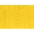 thumbnail image 1 of Ahgly Company Machine Washable Indoor Rectangle Solid Yellow Modern Area Rugs, 6' x 9', 1 of 4