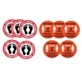 thumbnail image 1 of 10x Etiqueta engomada del piso de seguridad de distanciamiento 6 pies, 1 of 9