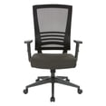 thumbnail image 2 of Vertical Mesh Back Chair in Black Frame with Black Linen Fabric Seat, 2 of 6