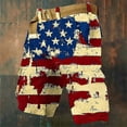 thumbnail image 2 of DDAPJ pyju 250 Anniversary USA Shorts Men American Flag Patriotic Cargo Shorts with Multi Pockets 1776-2026 Vintage Cargo Short Beige M, 2 of 7