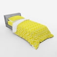thumbnail image 2 of Ambesonne Modern Bedding Set 3 Pcs, Chevron Pattern Yellow, Twin, Yellow and White, 2 of 2