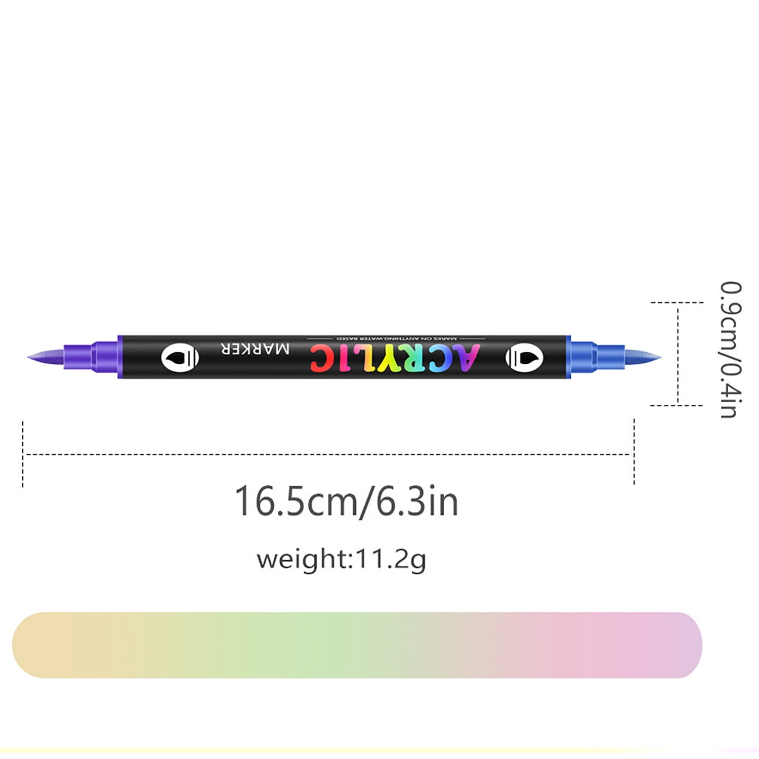 24-168 Colors Professional Art Use  Art Brush Marker,  Acrylic Paint Markers Dual Tip Coloring Markers for Note taking Planner Calligraphy Drawing,