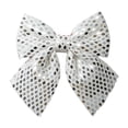 thumbnail image 2 of Xingjin Glitter Bow Ornaments, Christmas Tree Bows With Hollow-Out Design, Holiday Wreath Accent For Xmas Tree And Party Decor, 2 of 7