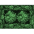 thumbnail image 1 of Ahgly Company Indoor Rectangle Medallion Emerald Green French Area Rugs, 7' x 10', 1 of 4