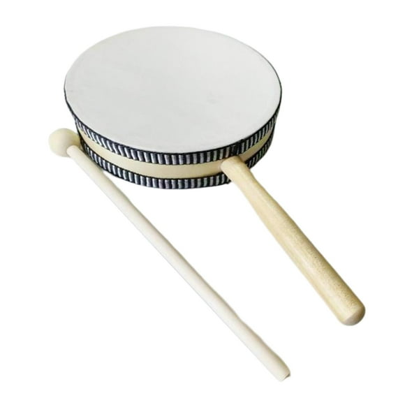 Tambor con baquetas Hugo Pandereta de instrumento musical Juguete de tambor para niños