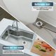 thumbnail image 5 of Kitchen Sink Filters, 2 Pieces Kitchen Sink Strainers, Kitchen Drain Strainer, Sink Strainer Filter, Drain Strainer, for Bathroom Sink Wash Basin, Bat, 5 of 5
