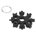 thumbnail image 2 of Clé Hexagonale Multifonctionnelle à Outil en Flocon de Neige en Acier Inoxydable 18 en 1 avec Porte-Clésnoir, 2 of 14