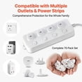 thumbnail image 3 of 70-Pack Outlet Covers, Baby Proofing Plug Protectors for Electrical Outlets, White ABS, 3 of 5