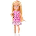 thumbnail image 1 of Muñeca Barbie Club Chelsea de 15 cm con pelo y vestido rubios, 1 of 6