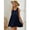 Navy, variant on SAYFUT Womens V Neck Sleeveless Knee Length Ruffle Hem Tunic Dress Casual Loose Flowy Swing Shift Dresses Brown/Black/Navy Plus Size S-2XL
