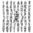 thumbnail image 3 of 35pcs Elegant Stickers Floral Stickers Black and White DIY Stickers for Notebooks Laptops Suitcases, 3 of 9