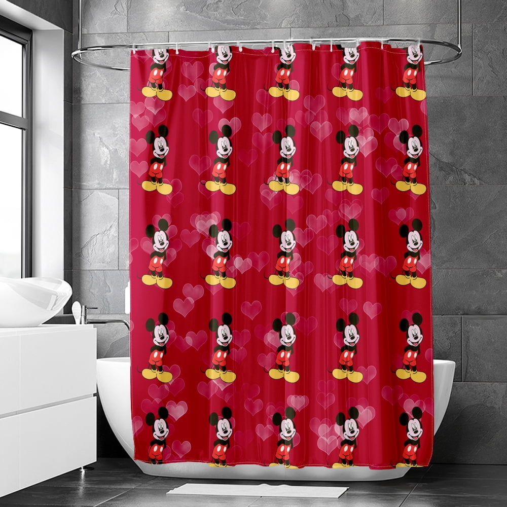 Disney Mickey and Minnie Mickey Mouse Botanical Shower Curtain