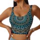 thumbnail image 1 of Fotbe Mandala Sujetador Deportivo Largo sin Aros para Mujer con Almohadillas y Soporte Medio, Transpirable y Absorbente, Camiseta Tipo Chaleco o Tank Top-XX-Large, 1 of 8