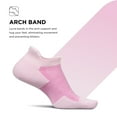 thumbnail image 4 of Feetures High Performance Max Cushion Ankle Sock - No Show Socks for Women & Men with Heel Tab - Strawberry Milk, M (1 Pair), 4 of 7