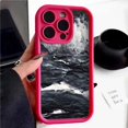 thumbnail image 3 of Black Style Gradient Watercolor Phone Case For iPhone 15 13 14 11 12 Pro Max 7 8 Plus XS Max XR Shockproof Silicone Back Cover, 3 of 5