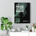 thumbnail image 2 of Scripture Walls Only by Pride Proverbs 13:10 Bible Verse Canvas Christian Wall Art Ready to Hang Unframed, 2 of 9
