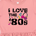 thumbnail image 4 of Inktastic I Love the '80s-musical Notes Girls Toddler Dress, 4 of 5