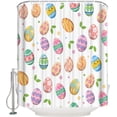 thumbnail image 1 of Waterproof Washable Fabric Shower Curtain,Colorful Eggs Happy Easter Day Modern Shower Curtain for Bathroom Decor, 72 x 78 Inch, 1 of 6