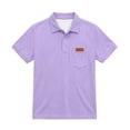 thumbnail image 2 of XUNKUSGA School Uniform For Girls and Boys Classic Turn-Down Collar Short Sleeve T Shirts with Chest Pocket and Trim Casual Solid Color Button Down Uniform Shirt for Boys,11 Years, 2 of 8