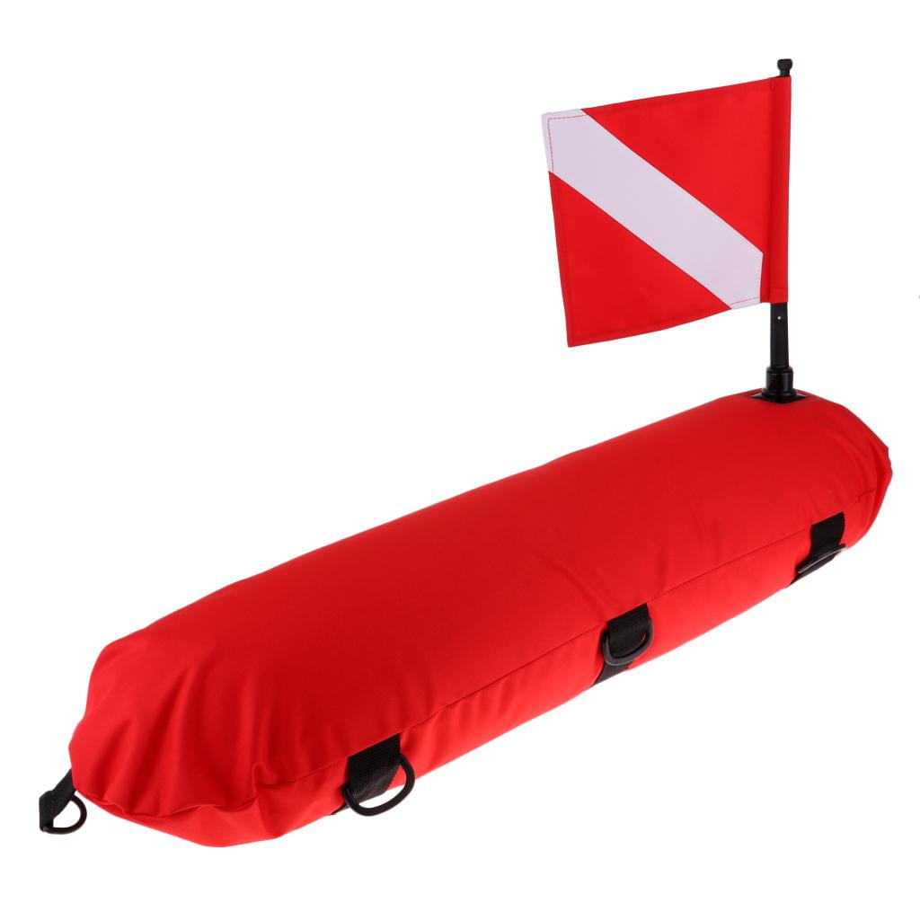 Premium Inflatable Dive Float Flag Snorkeling Elastic Shock Cord Rope Clip 