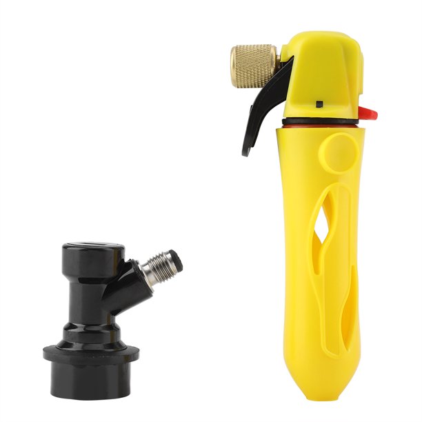Cargadores de barril cargador de co2 cargador de barril casero cargador de barril de cerveza casera portátil inyector de CO2 de mano dispensador de cerveza de barril amarillo ANGGREK Otros