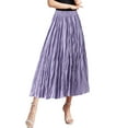 thumbnail image 2 of Women Mid Length Skirt Dance Party A Line High Waisted Pleated Skirt Holiday Party Half Skirts Bohemian Skirts for Women Leather Skirts for Women High Waist Skirt Shorts for Women Anime Skirt plus, 2 of 5