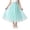 Mint Green, variant on Girls' Mesh Midi Skirts Elastic High Waist A Line Flowy Tutu Skirt Kids Double Layer Skirts