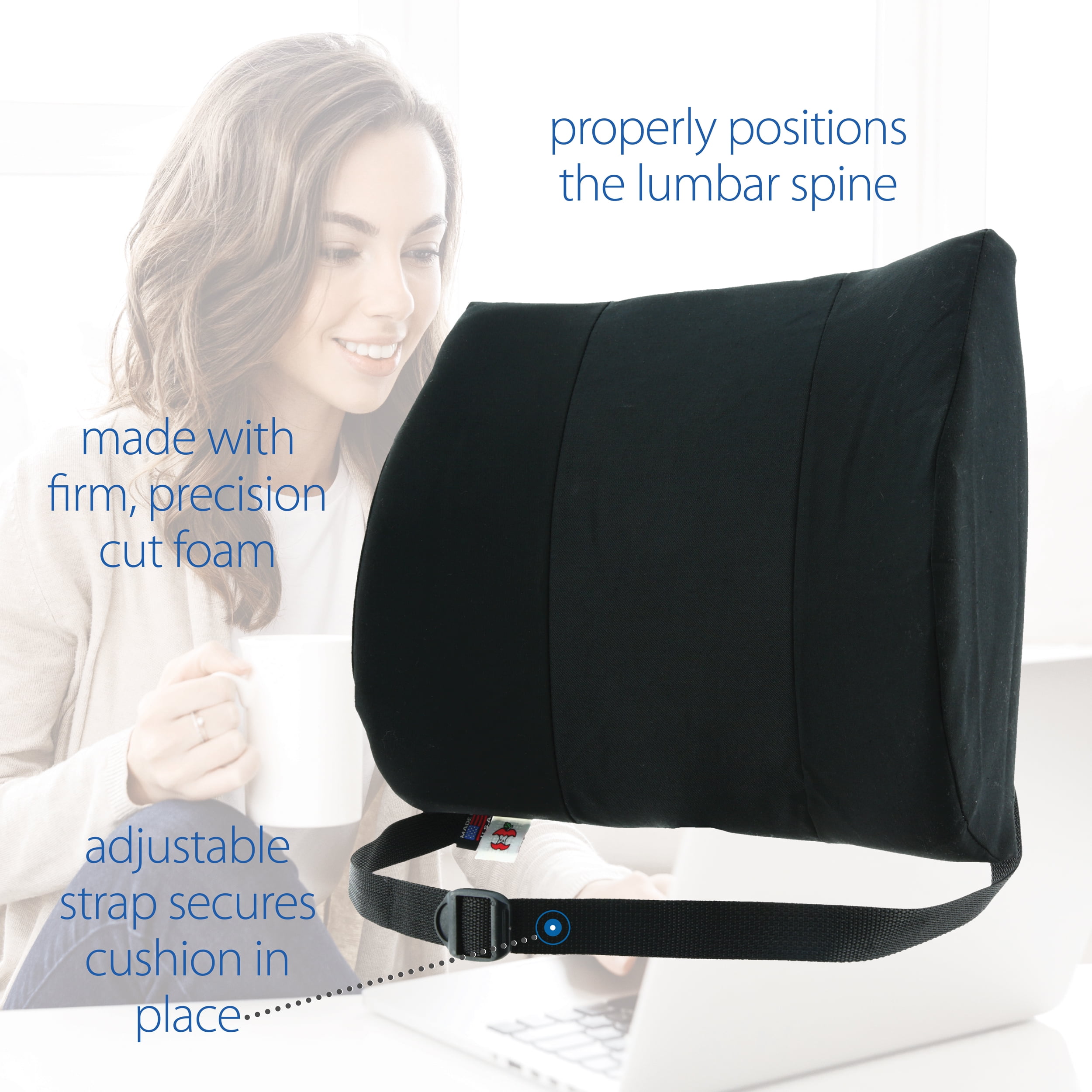 Core Sitback Rest Lumbar Support Cushion Blue