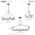 thumbnail image 6 of Livex Lighting - Archer - 8 Light Chandelier in Contemporary Style - 36 Inches, 6 of 11