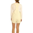 thumbnail image 3 of Elevenparis Womens Solid Shortalls shortbread S, 3 of 6