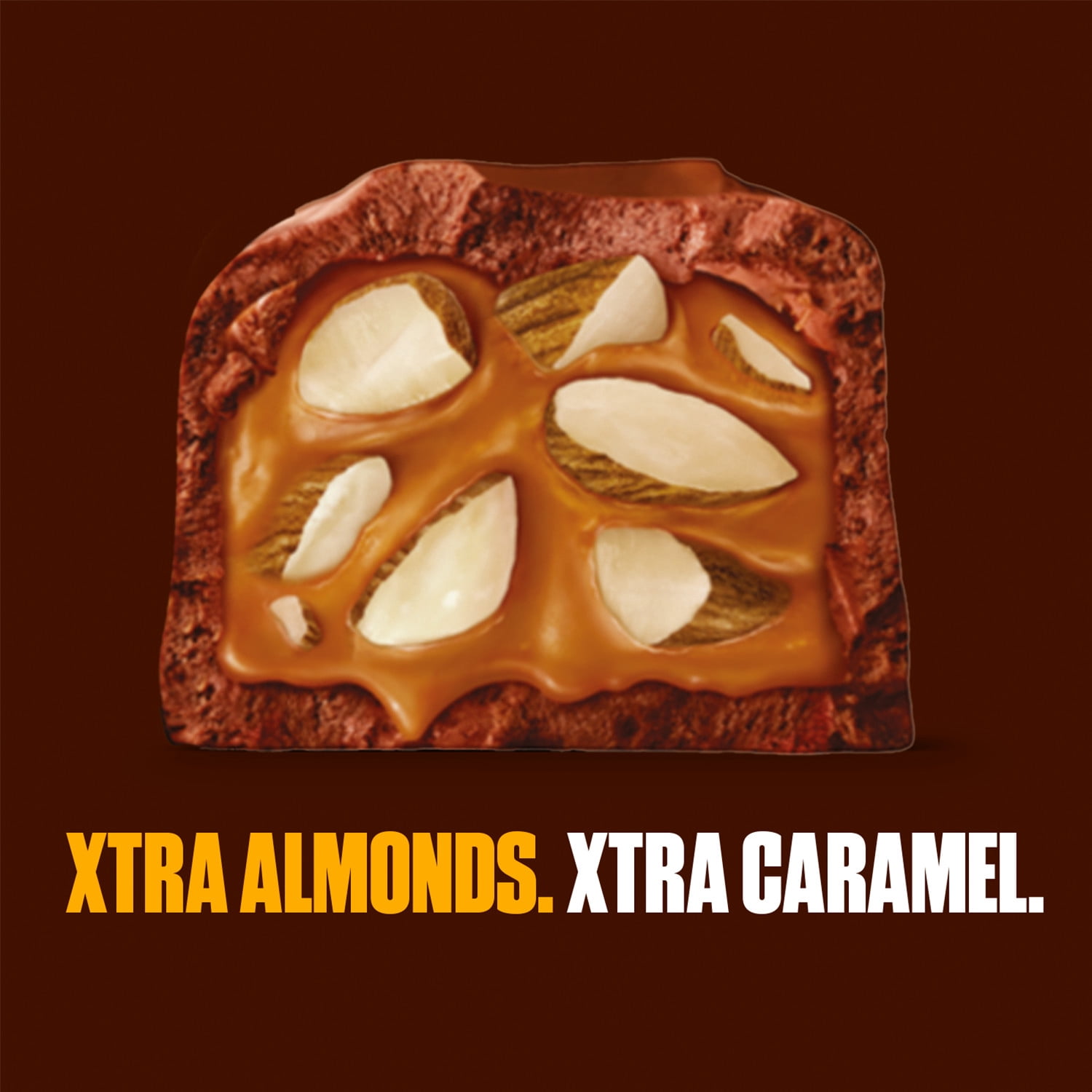 Snickers Xtreme Almond and Caramel Chocolate Candy Bar, Share Size - 3.1 Oz Bar