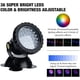 thumbnail image 4 of Proyector RGB para acuario, iluminación sumergible para peces, lámpara LED impermeable IP68 con ángulo ajustable y control remoto para jardín, estanque, piscina y fuente (paquete de 2), 4 of 5