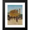 thumbnail image 2 of Richard Karlovich Zommer 19x24 Black Modern Framed Museum Art Print Titled - Bazaar in Samarkand, 2 of 5