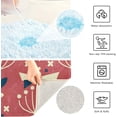 thumbnail image 3 of Luxury Bathroom Rug Set 2 PCS, Dragonfly on Flower Design Vintage Soft Absorbent Bath Rug and U-Shaped Toilet Rug, Non-Slip Bath Carpet Bath Mats for Bathroom, 17.3"x13.4"+23.6"x15.7", 3 of 4
