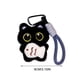 thumbnail image 1 of Llavero colgante de muñeco de peluche blanco de ojos grandes y chirriantes | Adorable llavero de peluche de terciopelo suave con sonrisa bordada, 1 of 6