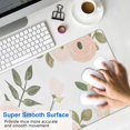 thumbnail image 4 of Light Pink with Round Flowers Mouse Pads Pad Mouse Waterproof Washable for Office Home Work Gaming Table Tables Gaming Rubber Base Mousepad with Stitched Edges 35.4x15.7inches, 4 of 7