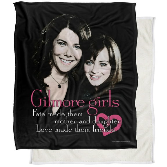 Gilmore Girls The Girls Silky Touch Sherpa Back Super Soft Throw Blanket