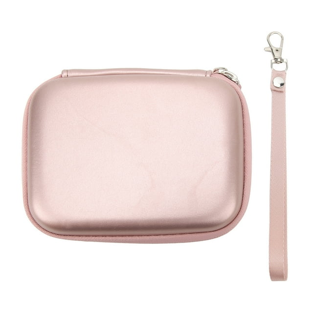 Funda protectora para cámara digital de piel sintética, funda rígida para Mini EVO Link Liplay Blush Gold